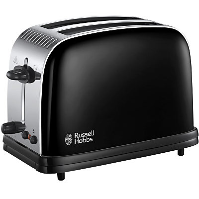 Russell Hobbs Colours Plus 2-Slice Toaster, Black Black